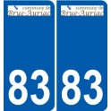83 Cogolin logo sticker plate stickers city