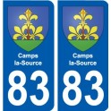 83 Cogolin stemma adesivo piastra adesivi città