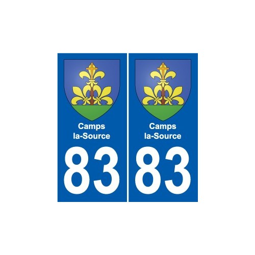 83 Cogolin stemma adesivo piastra adesivi città