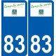 83 Cogolin logo sticker plate stickers city