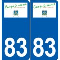83 Cogolin logo adesivo piastra adesivi città