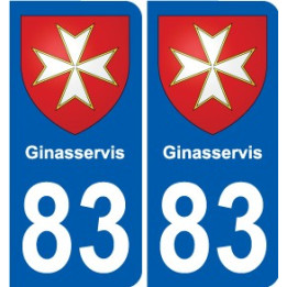 83 Cogolin blason autocollant plaque stickers ville