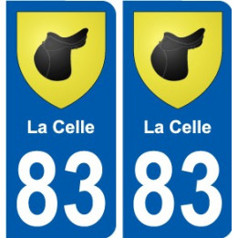 83 Cogolin coat of arms sticker plate stickers city