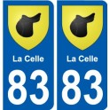 83 Cogolin blason autocollant plaque stickers ville