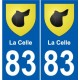 83 Cogolin blason autocollant plaque stickers ville