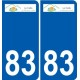 83 Cogolin logo adesivo piastra adesivi città