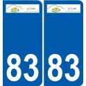 83 Cogolin logo adesivo piastra adesivi città