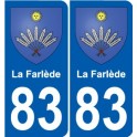 83 Cogolin blason autocollant plaque stickers ville