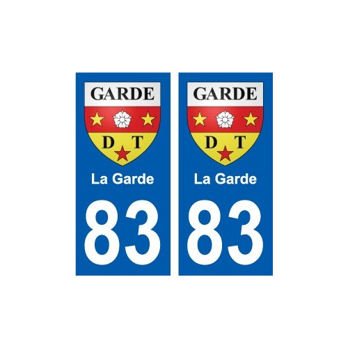 83 Cogolin escudo de armas de la etiqueta engomada de la placa de pegatinas de la ciudad