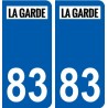 83 Cogolin logo adesivo piastra adesivi città