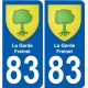 83 Cogolin blason autocollant plaque stickers ville
