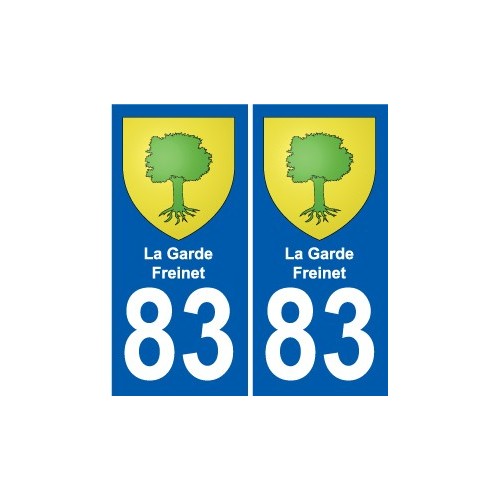 83 Cogolin escudo de armas de la etiqueta engomada de la placa de pegatinas de la ciudad