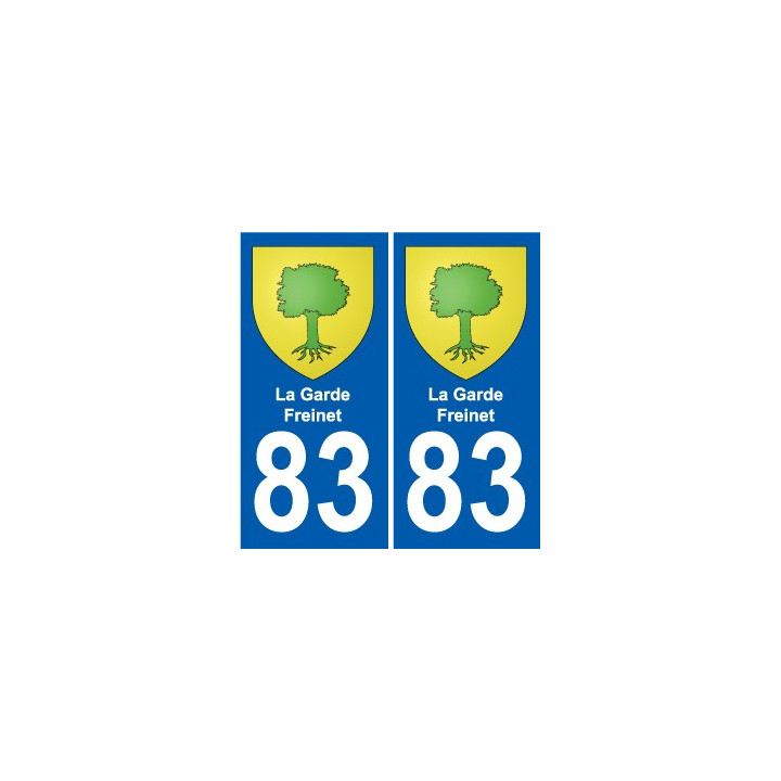 83 Cogolin coat of arms sticker plate stickers city