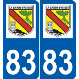 83 Cogolin logo autocollant plaque stickers ville
