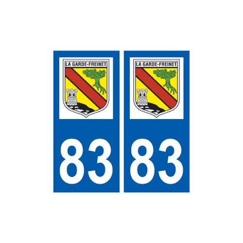 83 Cogolin logotipo de la etiqueta engomada de la placa de pegatinas de la ciudad