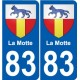 83 Cogolin blason autocollant plaque stickers ville
