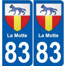 83 Cogolin coat of arms sticker plate stickers city