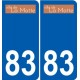 83 Cogolin logo sticker plate stickers city
