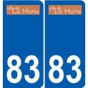 83 Cogolin logotipo de la etiqueta engomada de la placa de pegatinas de la ciudad