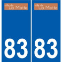 83 Cogolin logo adesivo piastra adesivi città