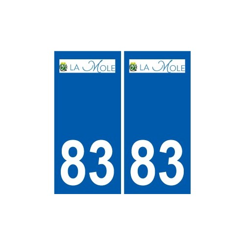 83 Cogolin logo sticker plate stickers city