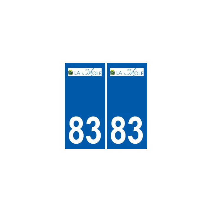 83 Cogolin logo sticker plate stickers city