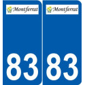 83 Cogolin logotipo de la etiqueta engomada de la placa de pegatinas de la ciudad