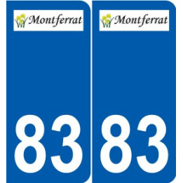 83 Cogolin logotipo de la etiqueta engomada de la placa de pegatinas de la ciudad