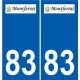 83 Cogolin logo sticker plate stickers city
