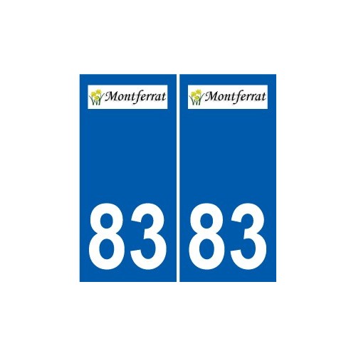 83 Cogolin logo adesivo piastra adesivi città