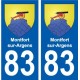 83 Cogolin wappen aufkleber typenschild aufkleber stadt