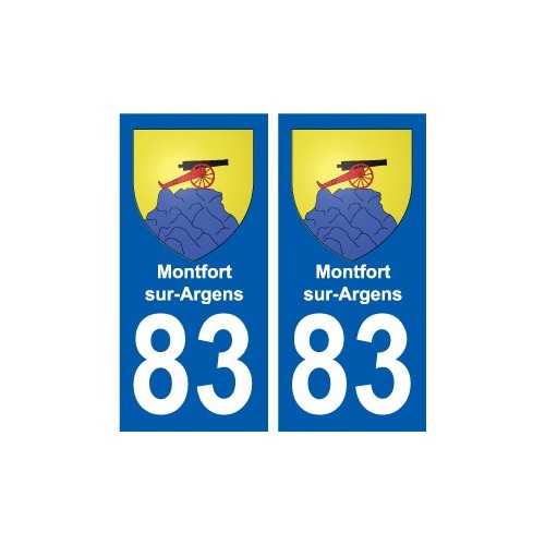 83 Cogolin escudo de armas de la etiqueta engomada de la placa de pegatinas de la ciudad