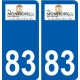 83 Cogolin logo adesivo piastra adesivi città
