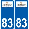 83 Cogolin logo adesivo piastra adesivi città