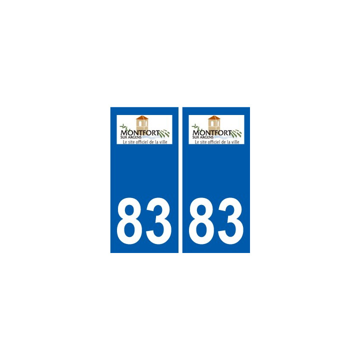83 Cogolin logo sticker plate stickers city