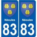 83 Cogolin blason autocollant plaque stickers ville