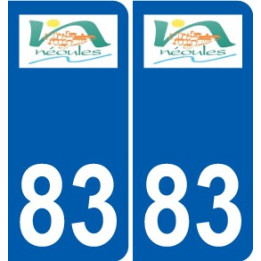 83 Cogolin logo sticker plate stickers city