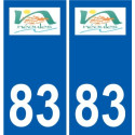 83 Cogolin logo aufkleber typenschild aufkleber stadt