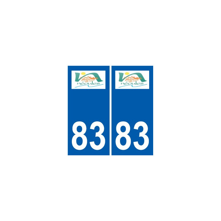 83 Cogolin logo sticker plate stickers city