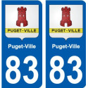 83 Cogolin wappen aufkleber typenschild aufkleber stadt
