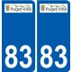 83 Cogolin logo autocollant plaque stickers ville