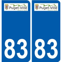 83 Cogolin logotipo de la etiqueta engomada de la placa de pegatinas de la ciudad