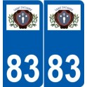 83 Cogolin logo aufkleber typenschild aufkleber stadt