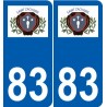 83 Cogolin logo sticker plate stickers city