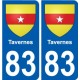 83 Cogolin blason autocollant plaque stickers ville