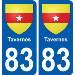 83 Cogolin coat of arms sticker plate stickers city