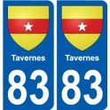 83 Cogolin coat of arms sticker plate stickers city