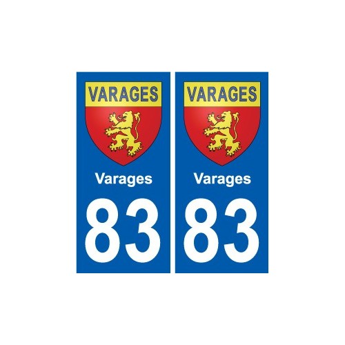 83 Cogolin escudo de armas de la etiqueta engomada de la placa de pegatinas de la ciudad