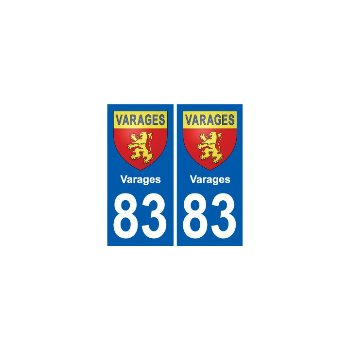 83 Cogolin coat of arms sticker plate stickers city