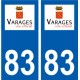 83 Cogolin logo aufkleber typenschild aufkleber stadt